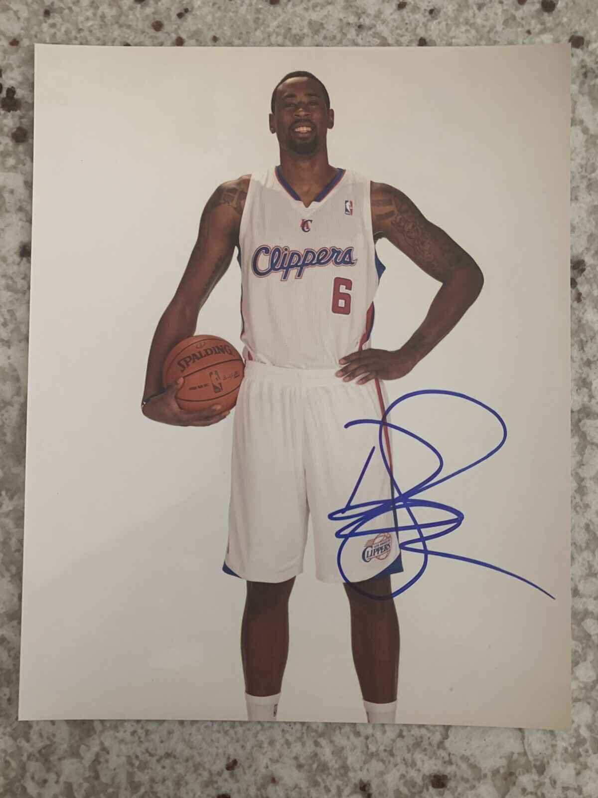 DeAndre Jordan signed 8X10 Photo Poster painting Los Angeles Clippers Brooklyn Nets