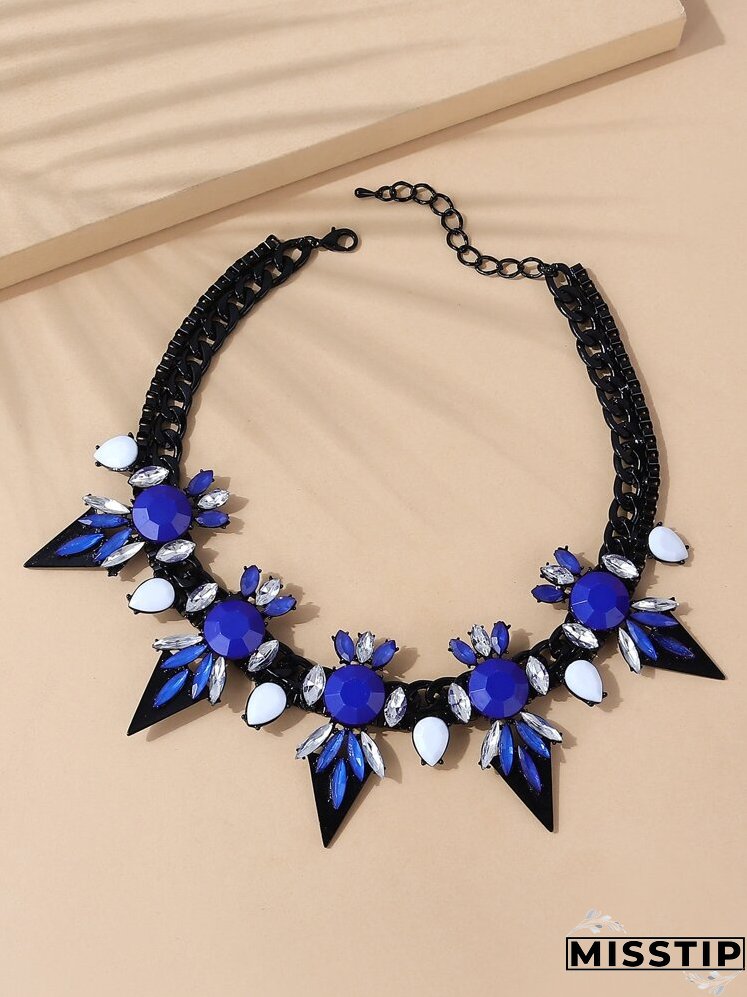 Rhinestone Decor Necklace