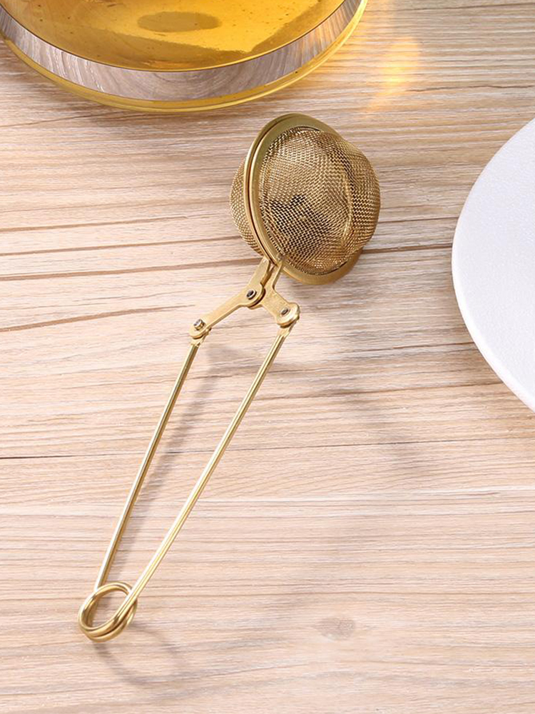 

Gold Stainless Steel Tea Infuser Sphere Mesh Tea Strainer Herb Spice Filter, 501 Original