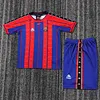 1997-1998 Retro Barcelona Home Football Shirt 1:1 Thai Quality Kids Size