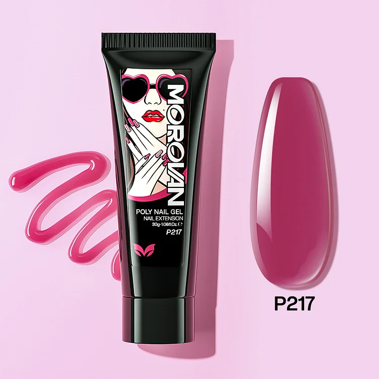 Carmine Red Poly Nail Gel 30ml