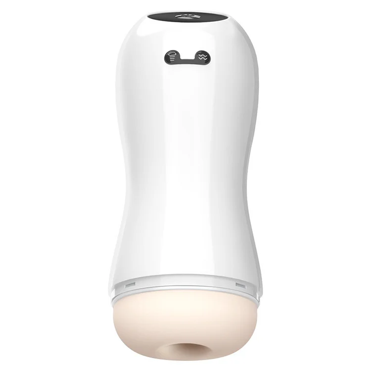 Tise Small White Aircraft Cup – Smart Sucking & Deep Throat Male Masturbator with Voice Interaction