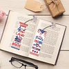 4Pcs Special Shaped Independence Day Diamond Painting Bookmark
