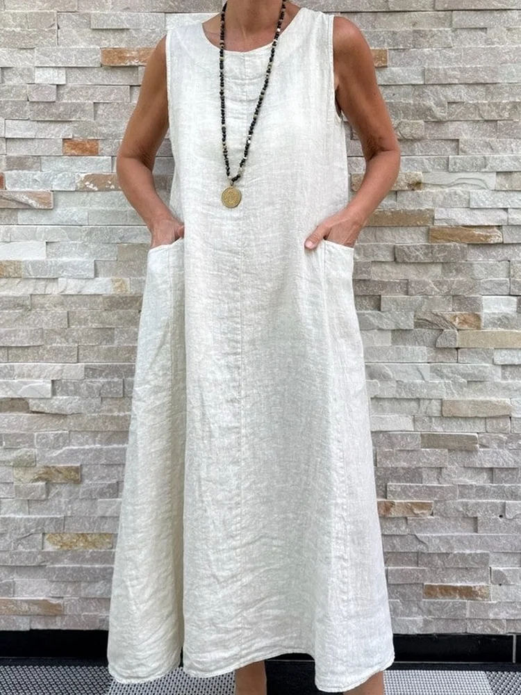 Women's short-sleeved V-neck dress