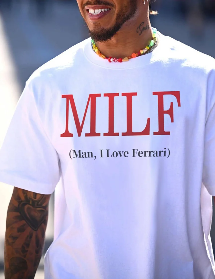 Formula 1 Ferrari Unisex MILF Man Love Ferrari F1 T-Shirt