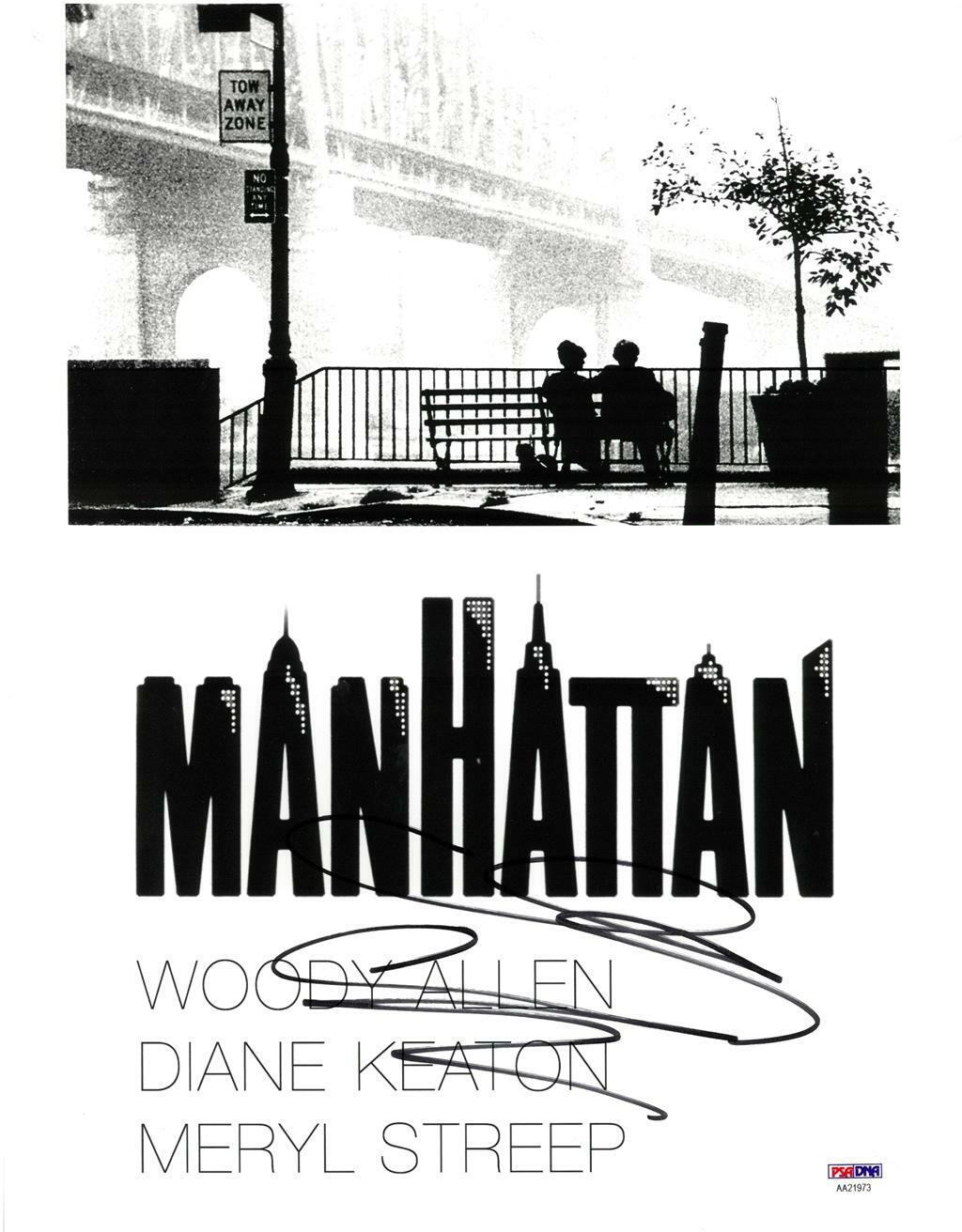 Diane Keaton Signed Manhattan Authentic Autographed 11x14 Photo Poster painting PSA/DNA #AA21973