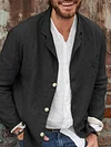 Cotton Linen Casual Loose Shirt Jacket