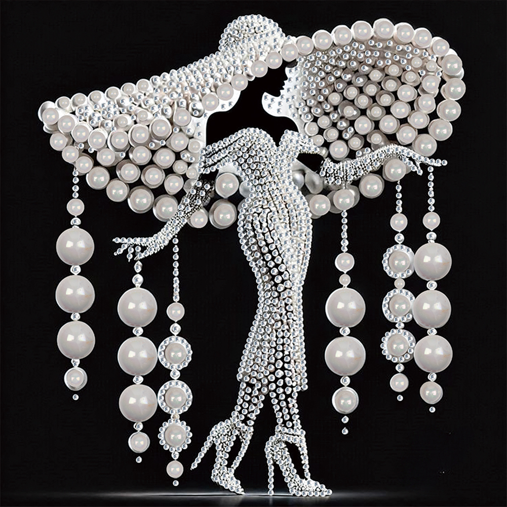 Elegant Lady 30*30cm(canvas) special shaped drill diamond painting