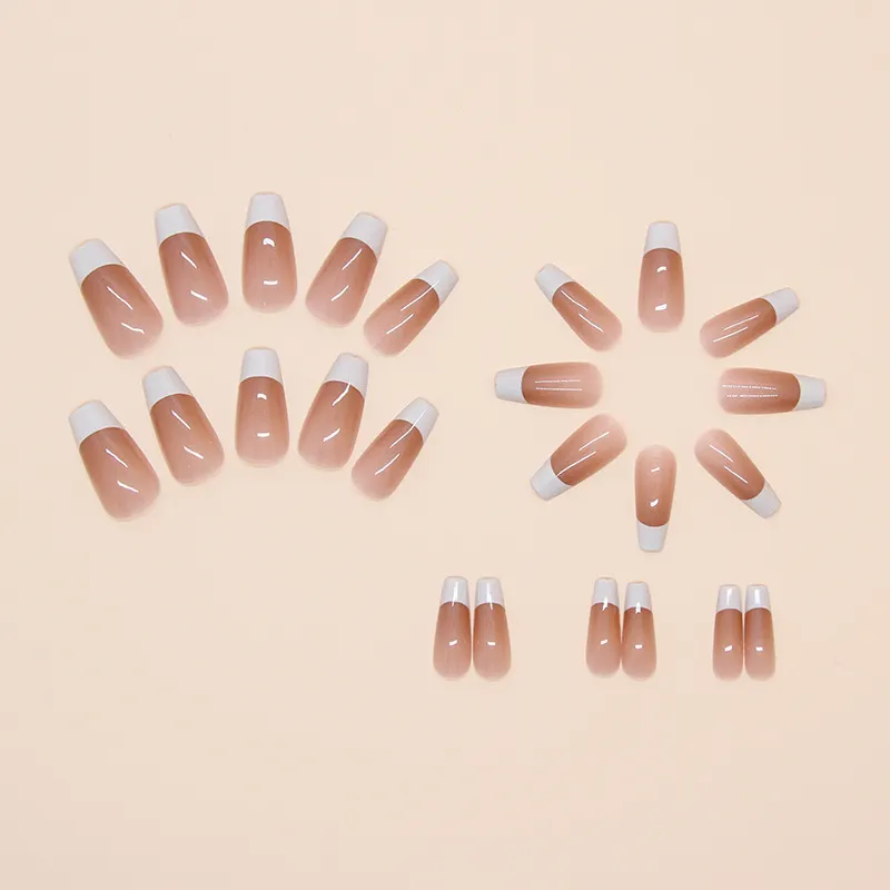Churchf Churchf French Fake Nails Wear Nail Removable Nail Piece Wear Nail Piece 24 Pieces