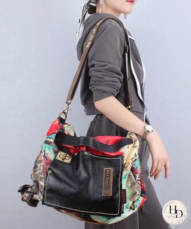 Stylish Large Capacity Durable Print Messenger Bag