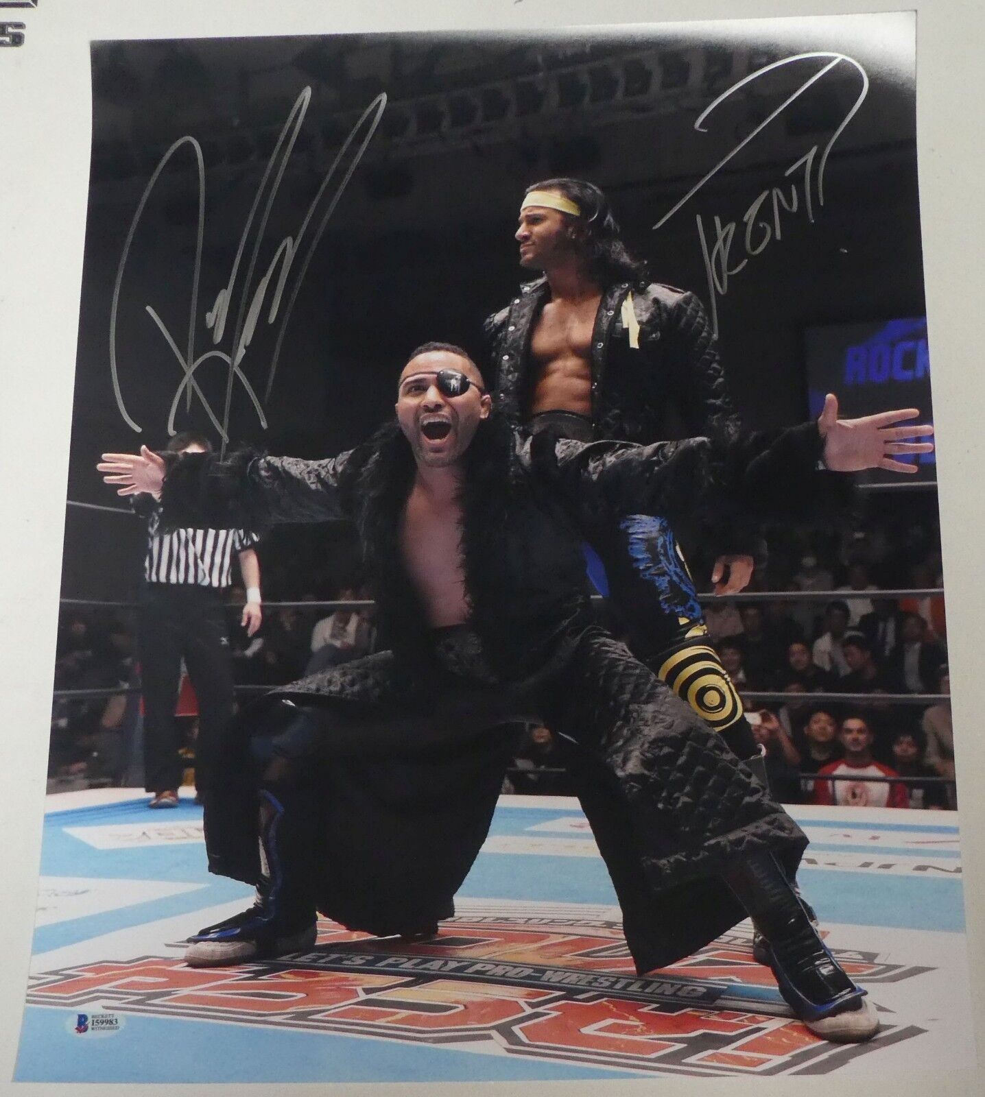 Rocky Romero Trent Beretta Signed 16x20 Photo Poster painting BAS COA New Japan Pro Wrestling 3