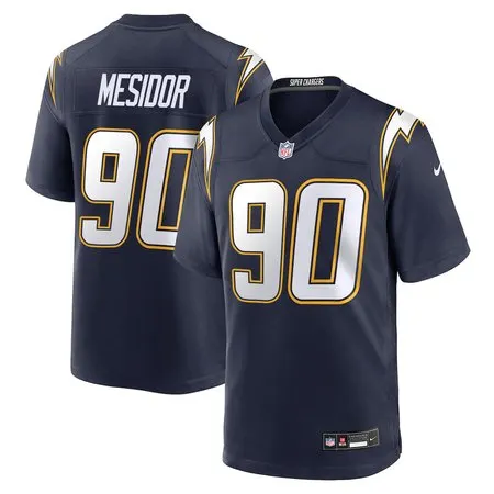 Men's Los Angeles Chargers #90 Akheem Mesidor Navy 2026 NFL Draft Game Jersey