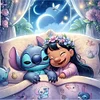 Disney stitch-plein diamant rond peinture-30 * 30cm