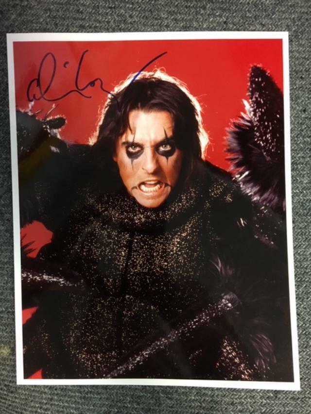 Alice Cooper Boldly Autographed 8x10 Photo Poster painting w/ Auction House COA