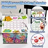 DIY Diamond Painting Special Shape Desktop Cabin Calendar Organizer Box Kit(Dragonfly)