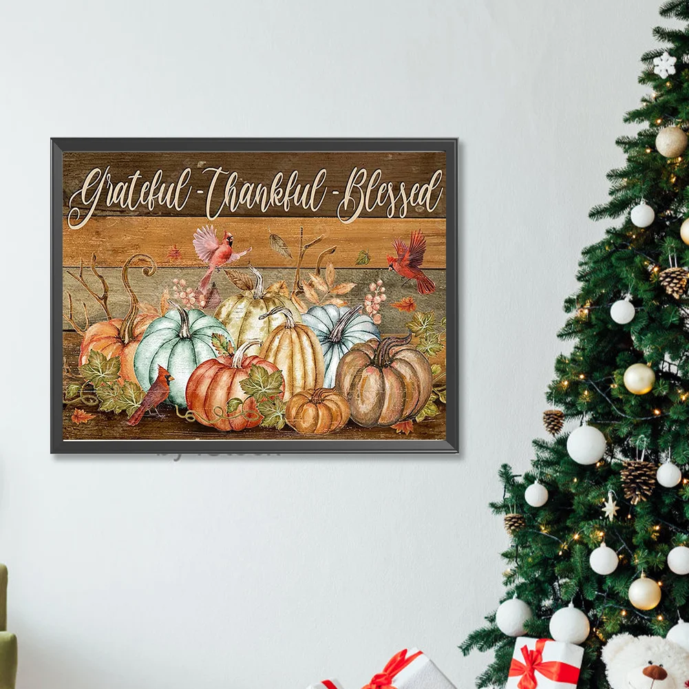 Full Round Diamond Painting 40*30cm - Pumpkin