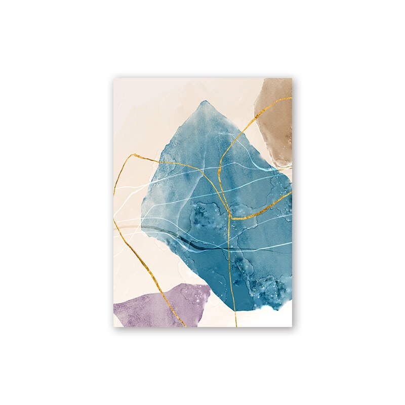 Fashion Minimalist Watercolor Water Splash Painting Canvas Poster Print Picture Bedroom Living Room Wall Art Decor