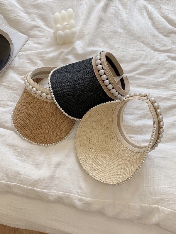 Women’s Casual Solid Color Curved Eaves Sun Hat