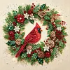 DIY Special Shape Pearl Painting Art - Christmas Cardinal