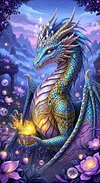 Luxury AB Velvet Diamond Painting Kit - Magic Dragon