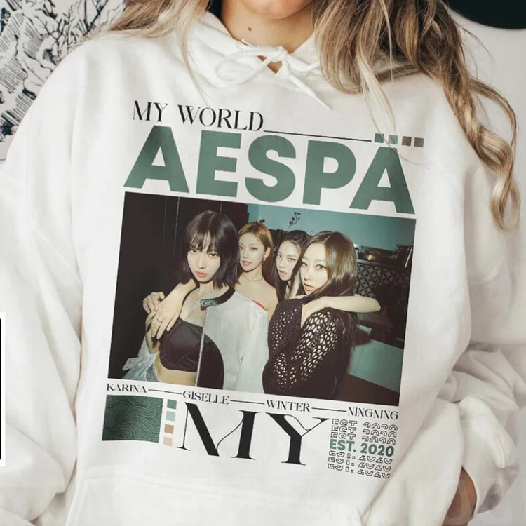 aespa Album MY WORLD I'm Unhappy Photo Hoodie