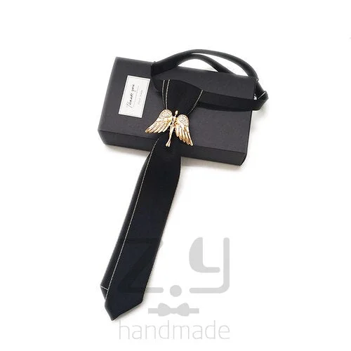 New Small Tie Men's and Women's Professional Dress Shirt Bow Tie Adult Children Accessories Luxury Rhinestone Bowtie 22CM / 28CM