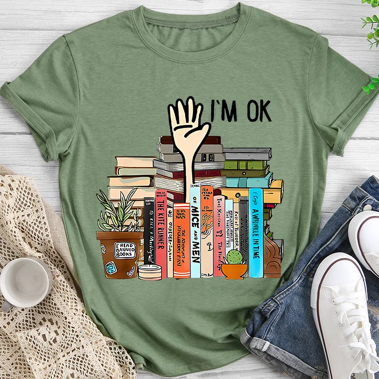 I AM OK BOOK T-shirt-BSYQ0041