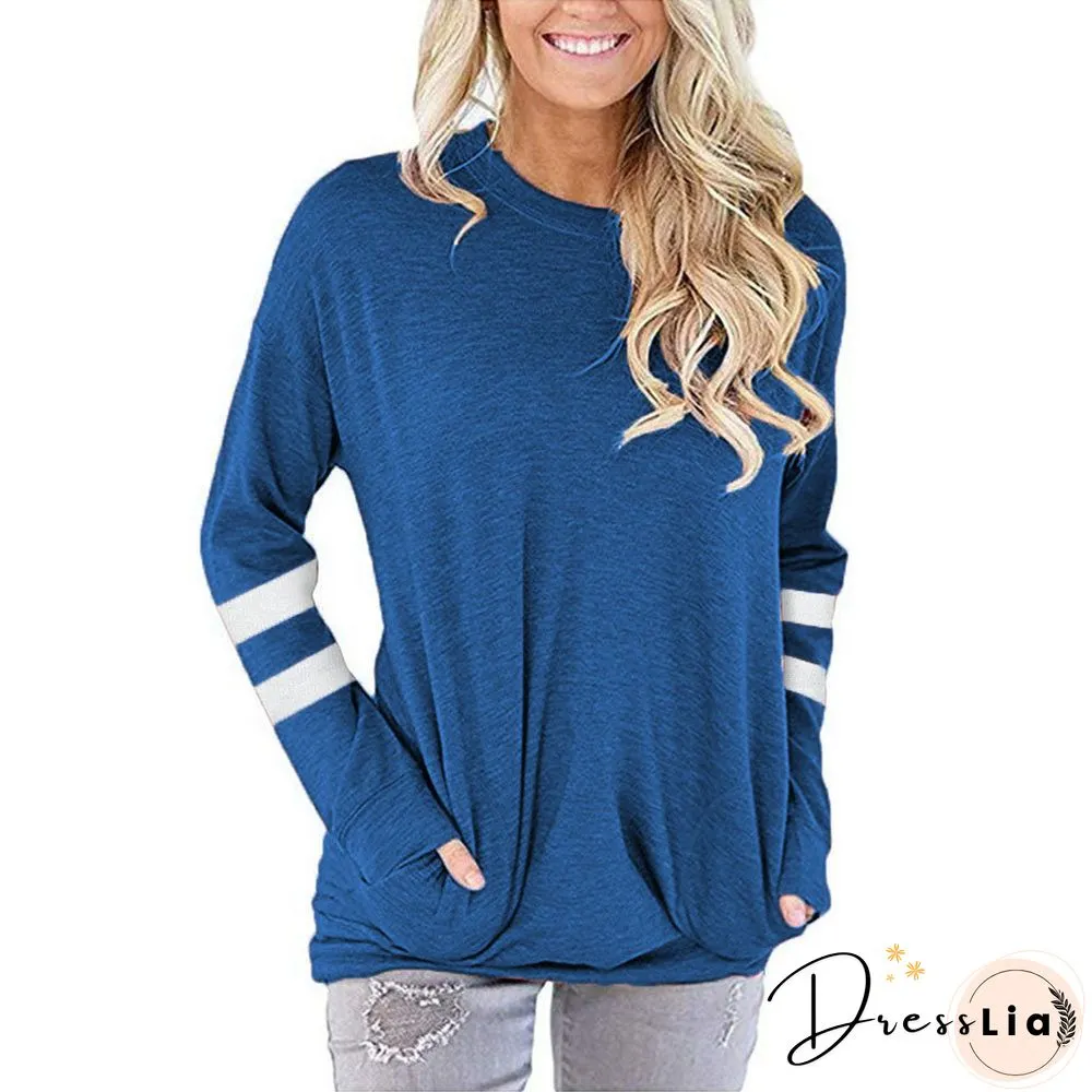 Manga Larga Tops Women Pink Long Sleeve Tees Ropa Mujer Spring Womens Fashion Tunique