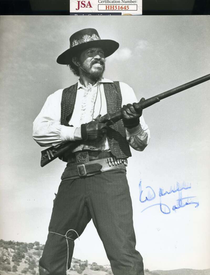 Warren Oates JSA Coa Signed 8x10 Photo Poster painting Autograph