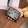 2pcs Cat Dog Pattern Diamond Painting Fashion Card Holder Compact Coin Purse