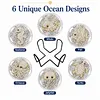 [Upgrade]6pcs/set DIY Diamond Painting Waterproof Case Classic Animal Pearl Art Coaster Gift Decor Set
