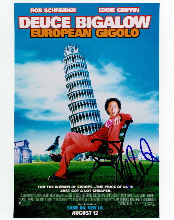 Rob Schneider (Deuce Bigalow) in-person signed 8x10 Photo Poster painting