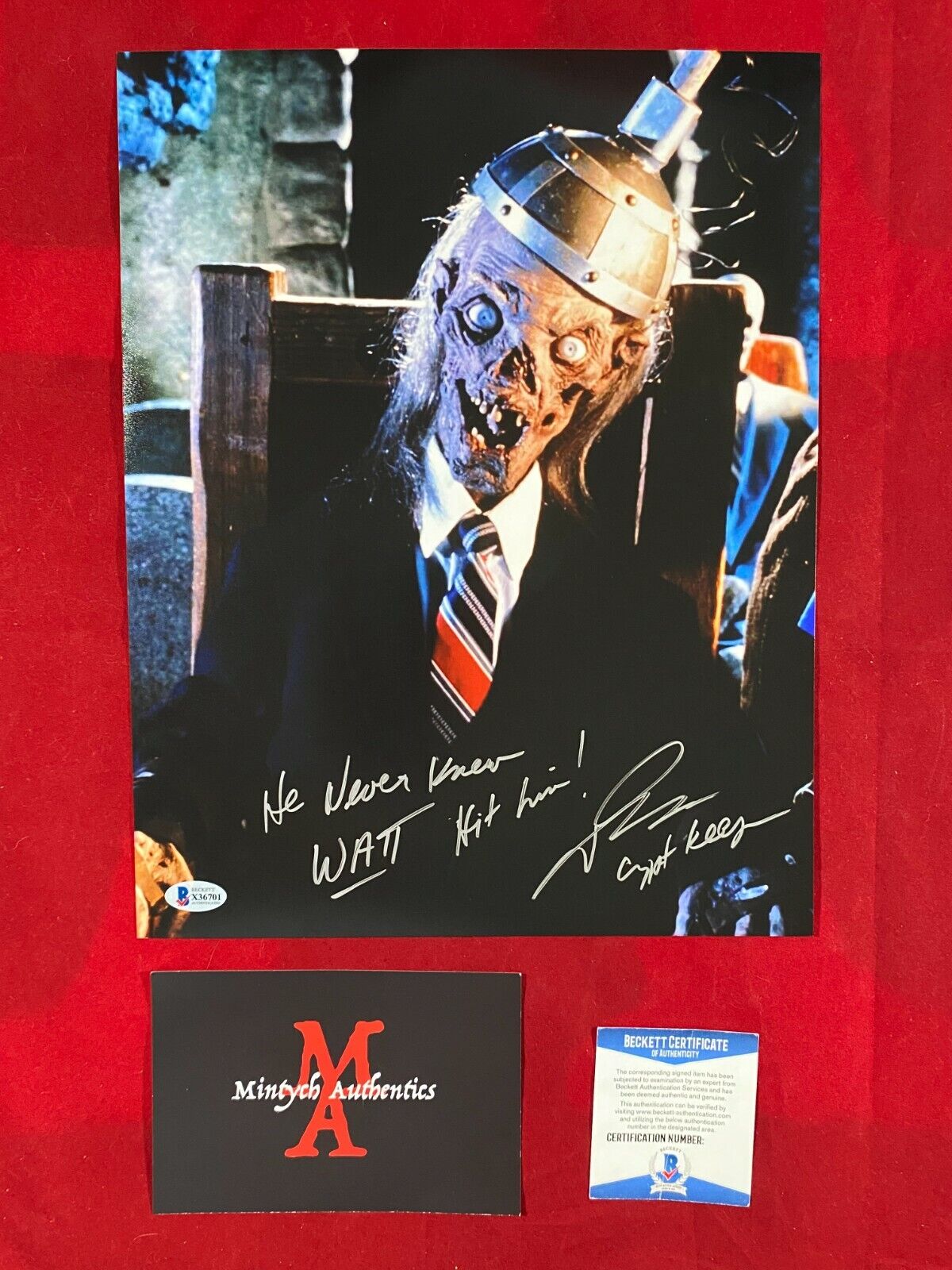 JOHN KASSIR AUTOGRAPHED SIGNED 11x14 Photo Poster painting! TALES FROM THE CRYPT! BECKETT COA!