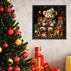 Diamond Painting-Round AB Drill Xmas Gift Bear(45*45CM)