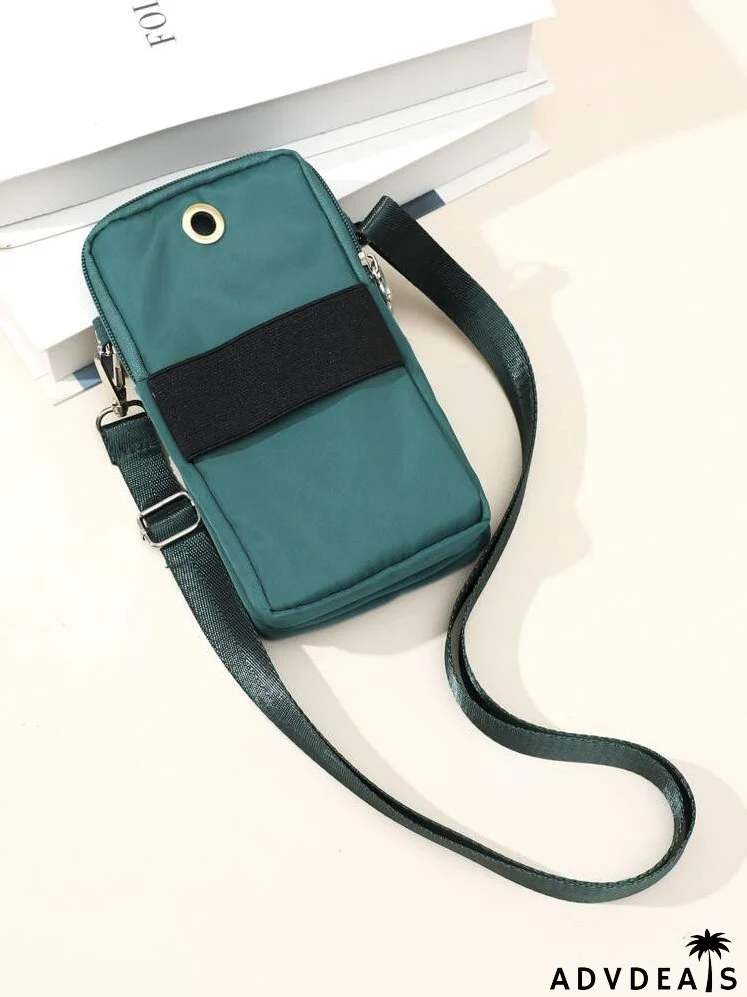 Heart Zipper Front Phone Wallet