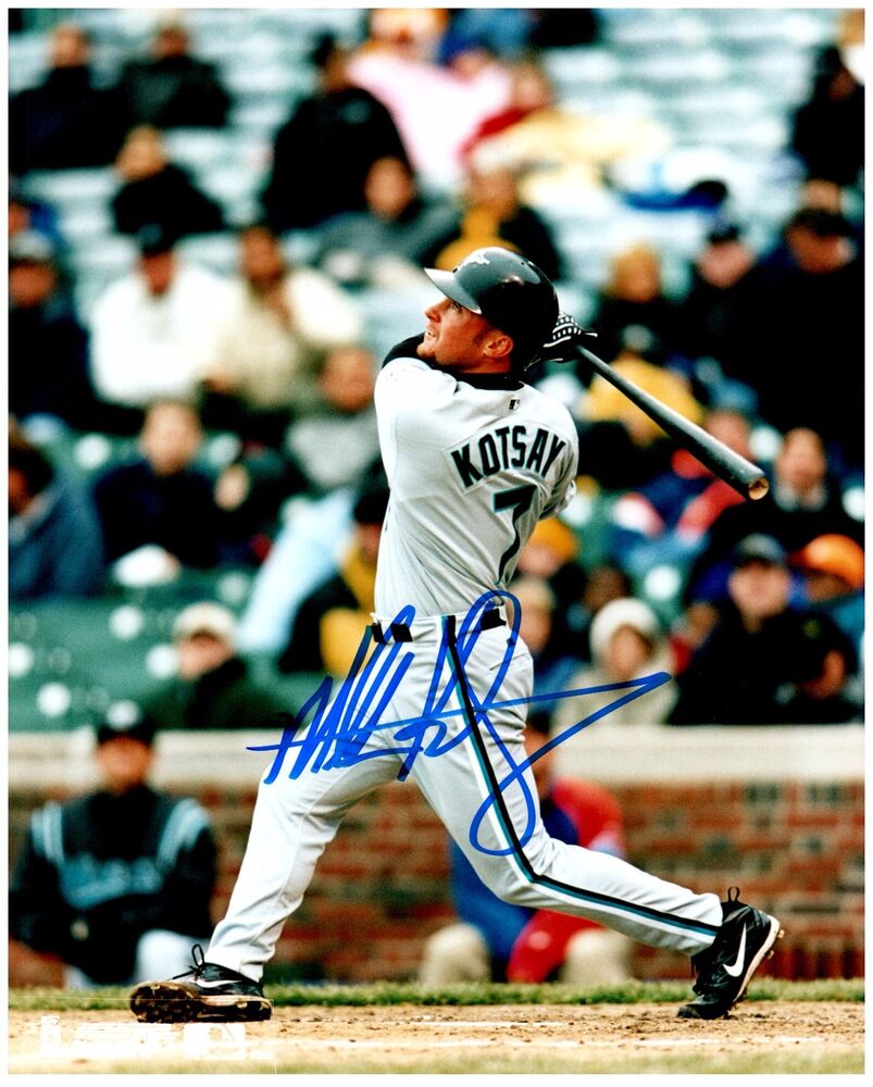 Florida Marlins MARK KOTSAY Signed Autographed 8x10 Pic. A