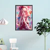 Candy Pink Girl - Round AB Drills Diamond Painting(65*45cm)