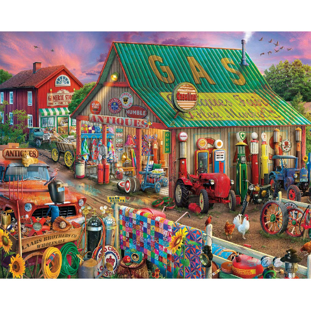 

Market Shops - Round Drill Diamond Painting - 50*40CM, 501 Original