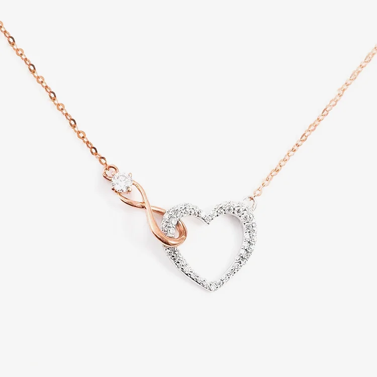 For Daughter - S925 You Will be One of The Most Beautiful Chapters of My Life Infinity Heart Necklace