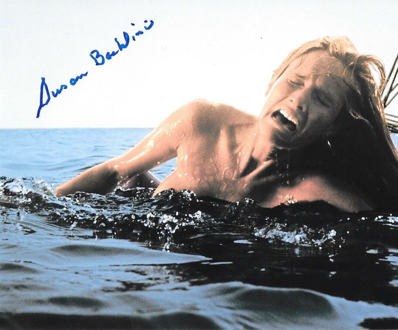 * SUSAN BACKLINIE * signed 8x10 Photo Poster painting * JAWS CRISSIE * PROOF * COA * 2