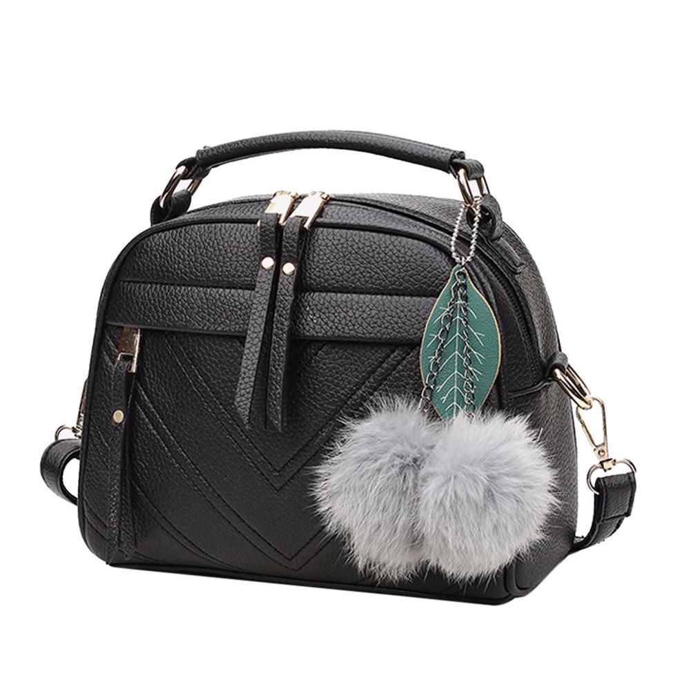 

Messenger Handbag Shoulder Bag Pu Leather Satchel Sling Bag/Black, 501 Original