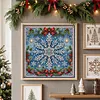 Christmas Snowflake Bow Full 11CT 3 Strand Stamped Cross Stitch Kit 45x45cm tapestrymarket