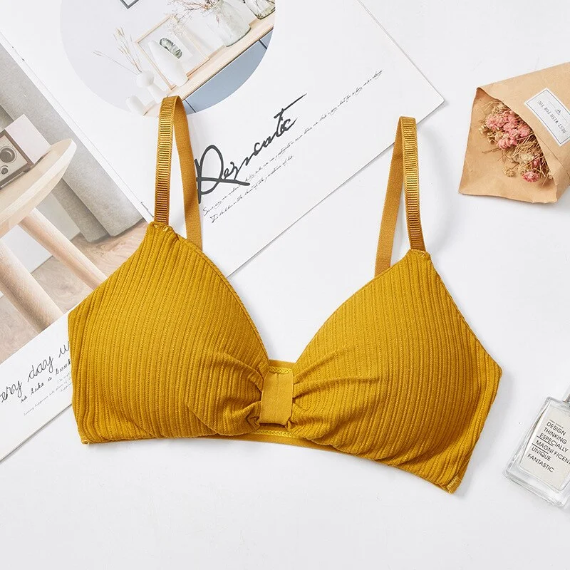 Sexy bra ladies push-up bra wireless underwear solid color bra cotton bra seamless underwear ladies bra