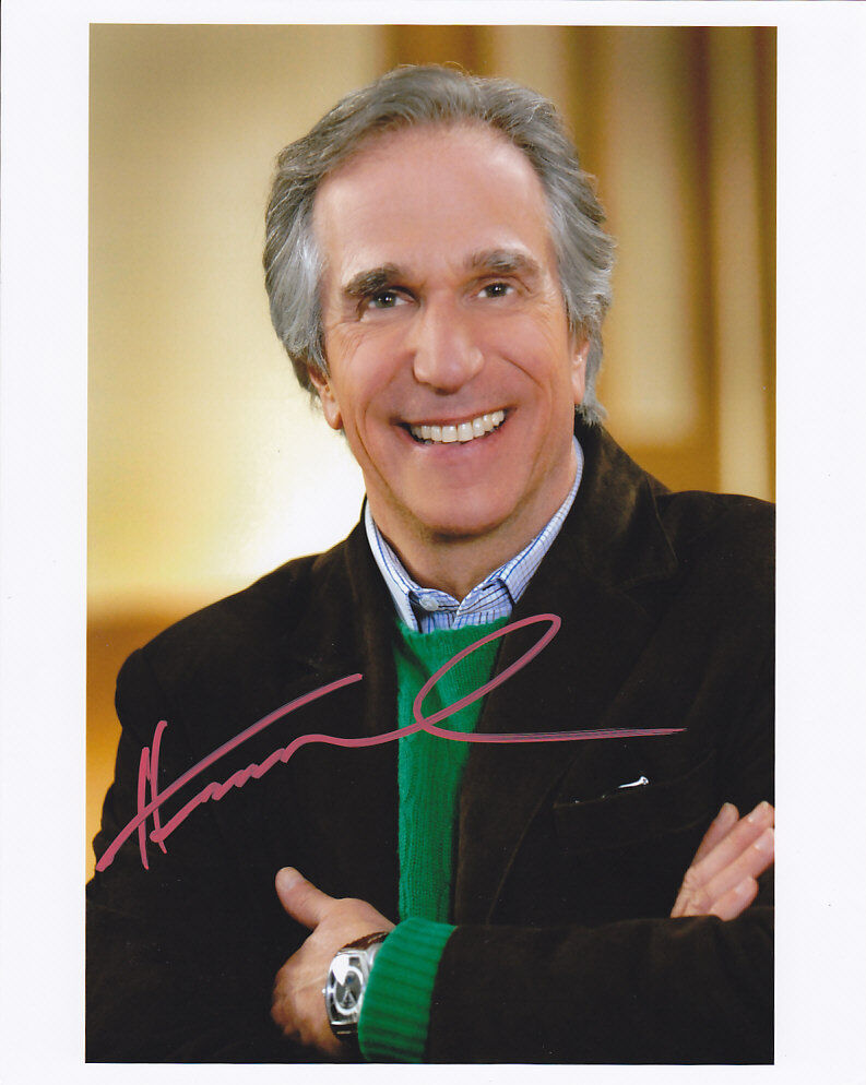 Henry Winkler signed Photo Poster painting