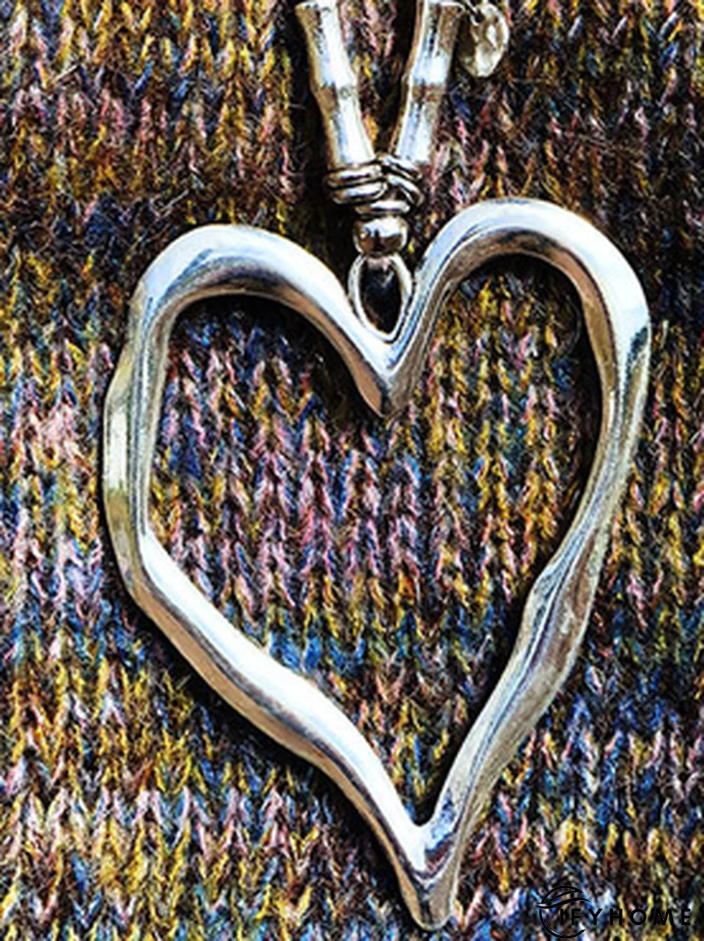 Western Vintage Heart Beaded Leather Rope Necklace Sweater Chain Boho Ethnic Jewelry | IFYHOME