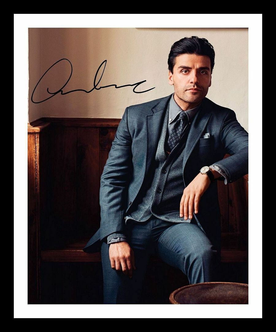 Oscar Isaac Autograph Signed & Framed Photo Poster painting