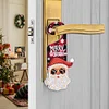 Christmas Snowman Diamond Painting Door Handle Hanging Sign Door Wooden Pendant Kit