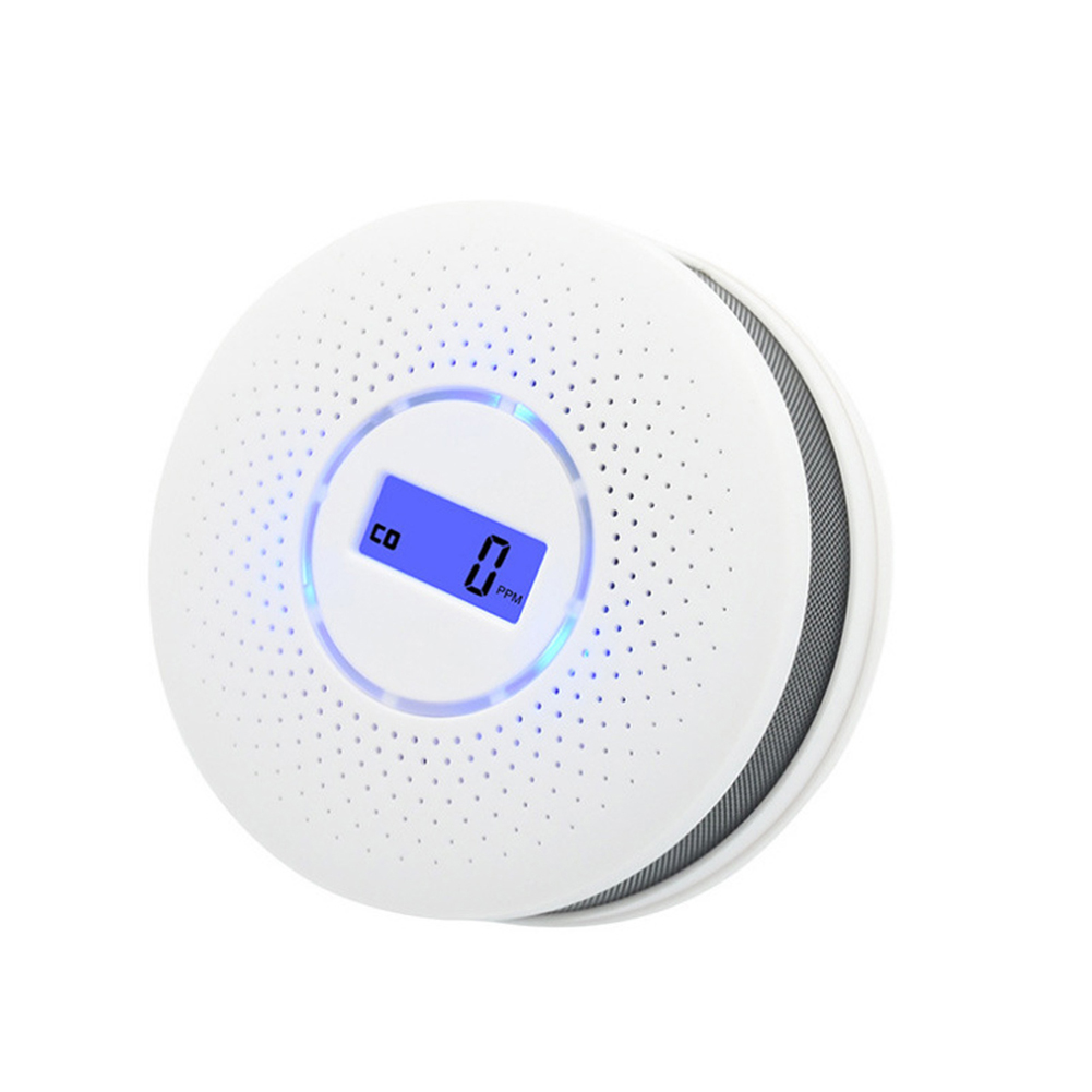 

2 in 1 LCD Display CO Detector Smoke Gas Alarm Light Sound Warning Sensor, 501 Original