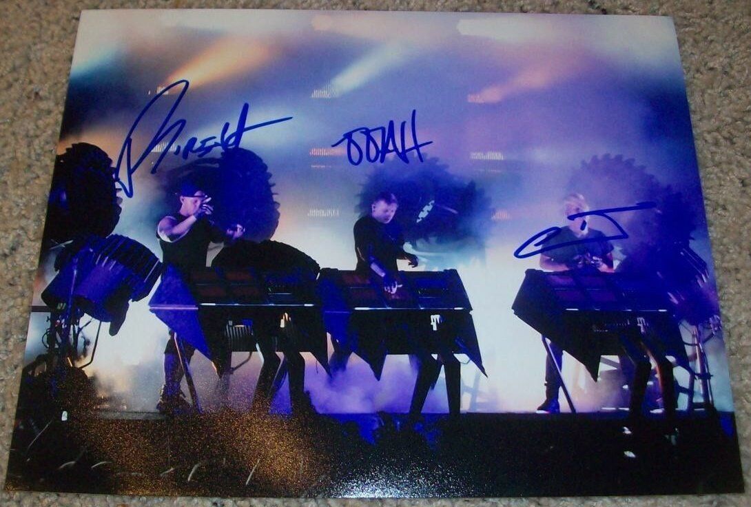 THE GLITCH MOB BAND SIGNED AUTOGRAPH 8x10 Photo Poster painting B w/EXACT PROOF BY ALL 3