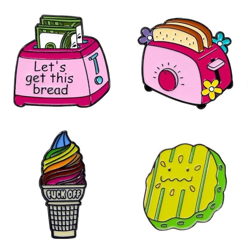 Cartoon Style Ice Cream Alloy Women’s Brooches